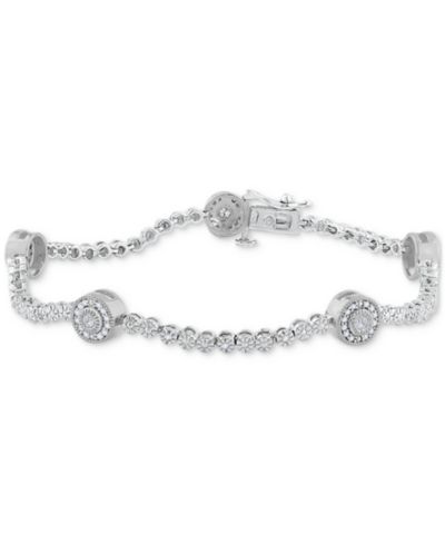 Diamond Circle Bracelet in Sterling Silver (1/2 ct. t.w.)