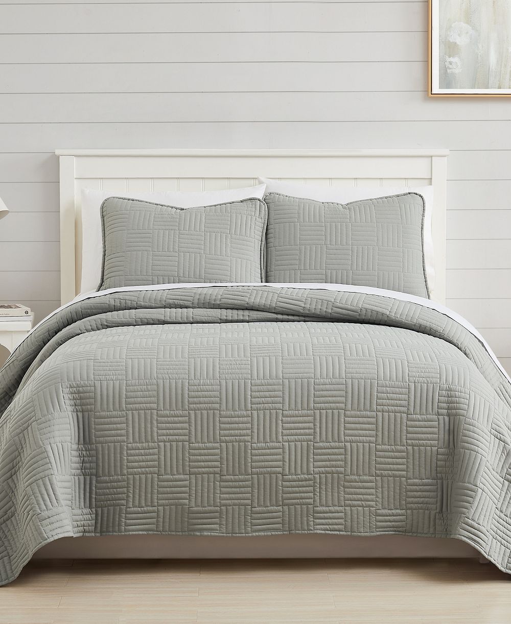 Комплект из 2 стеганых покрывал Southshore Fine Linens Grid, Twin