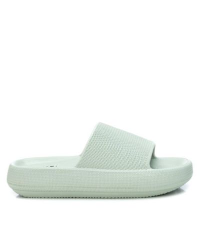 Women's Rubber Flat Sandals By XTI,  Aqua