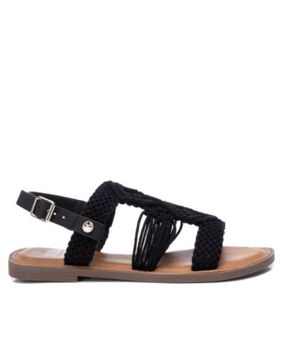 Женские сандалии XTI Braided Strap Flat Black
