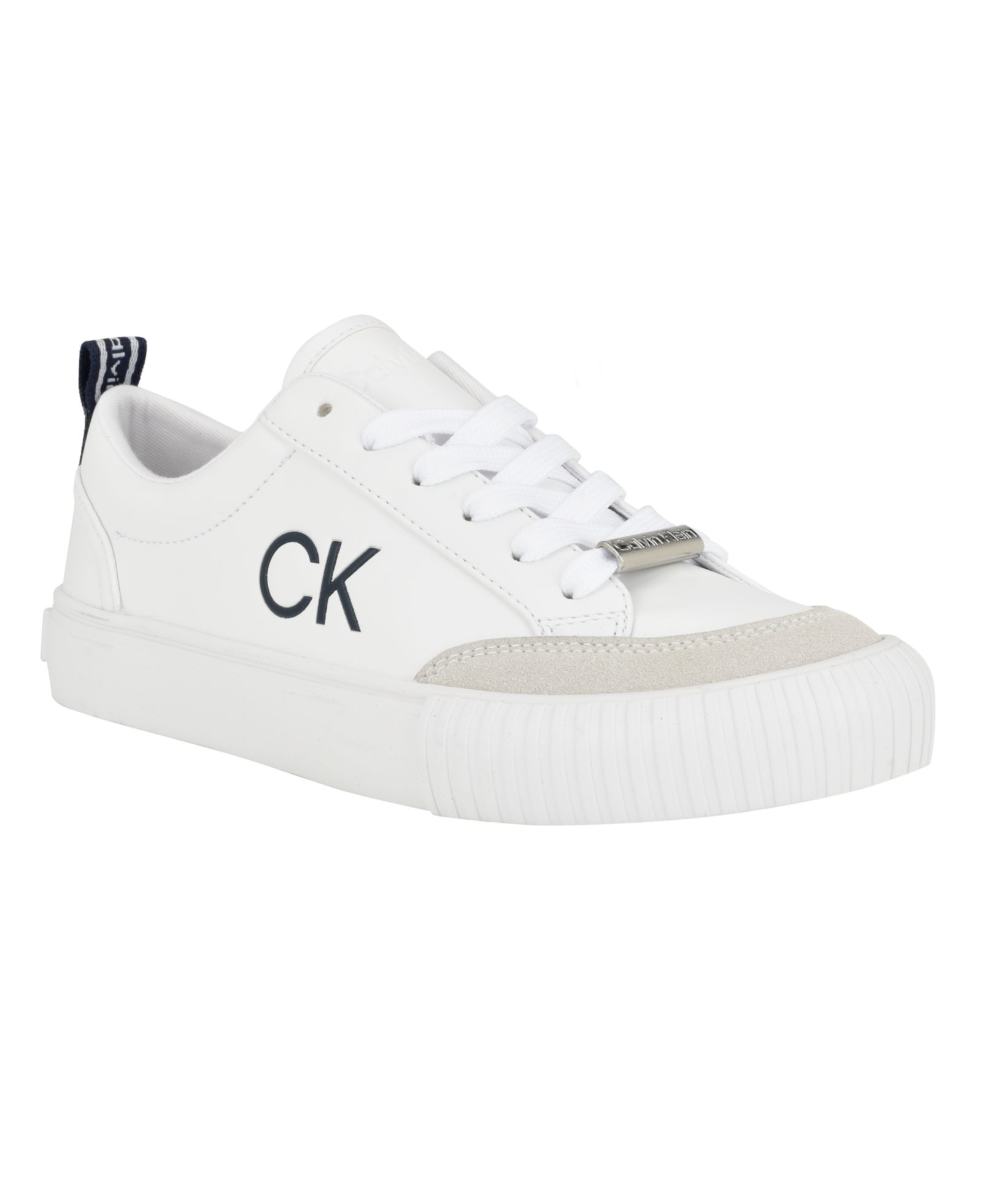 Calvin Klein Women's Lariss Round Toe Lace-up Casual Sneakers