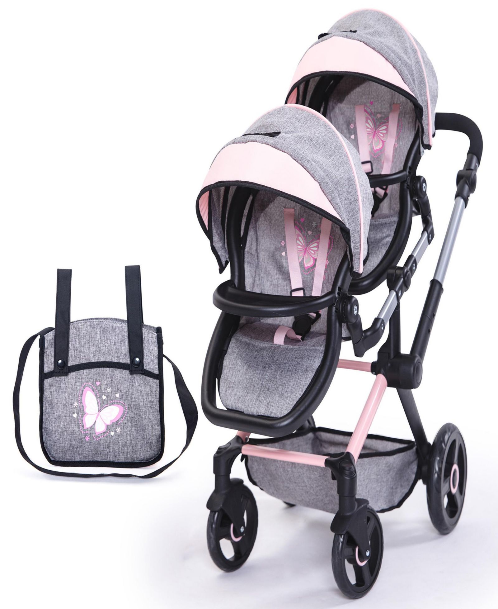 Bayer Design Набор коляска Xeo Twin с куклой Butterfly