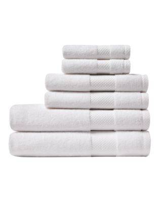 Lacoste Home Heritage Anti-Microbial Supima Cotton 6 Piece Bath Towel Set