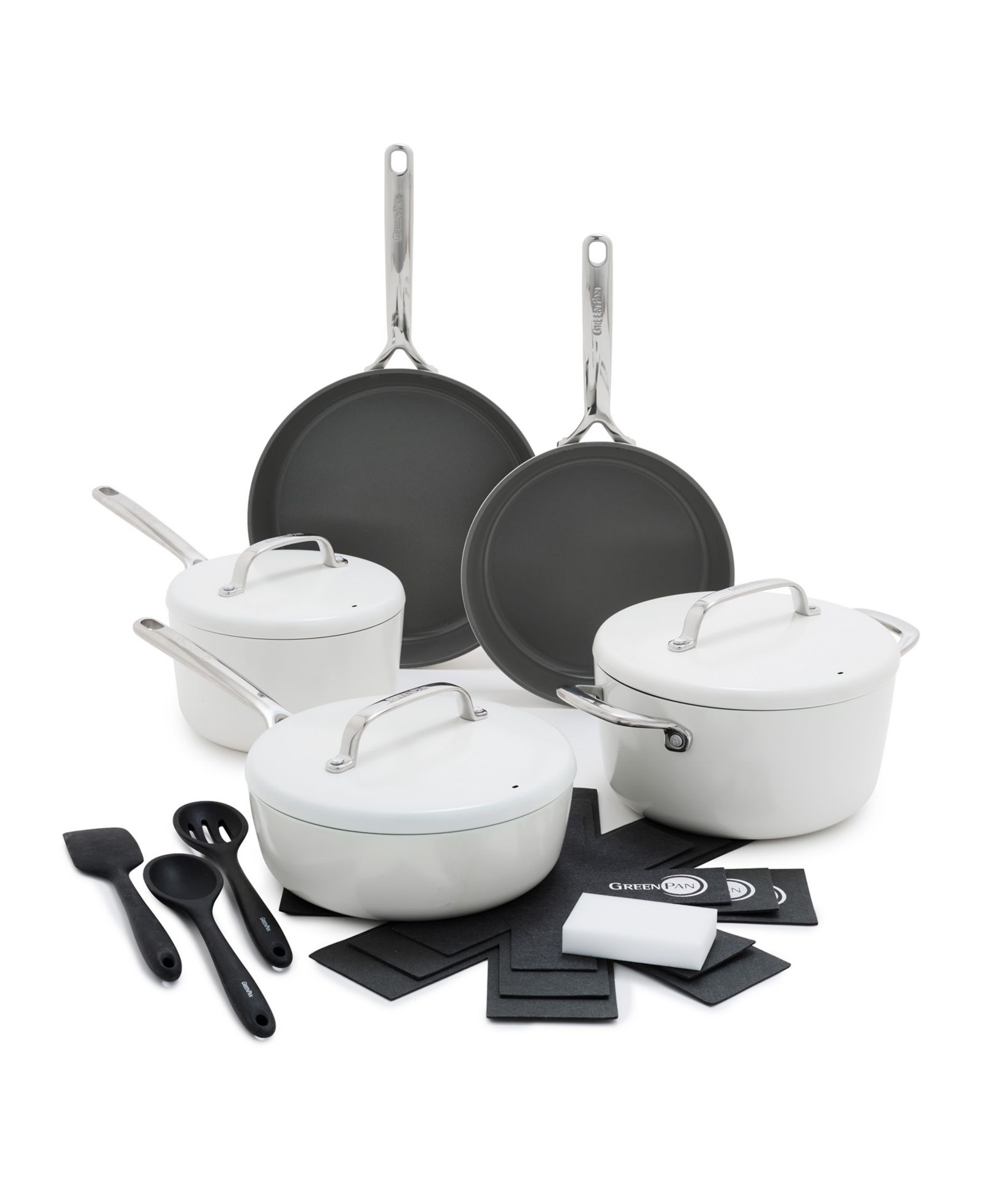 GreenPan GP5 Hard Anodized Healthy Ceramic Nonstick 15-Piece Set