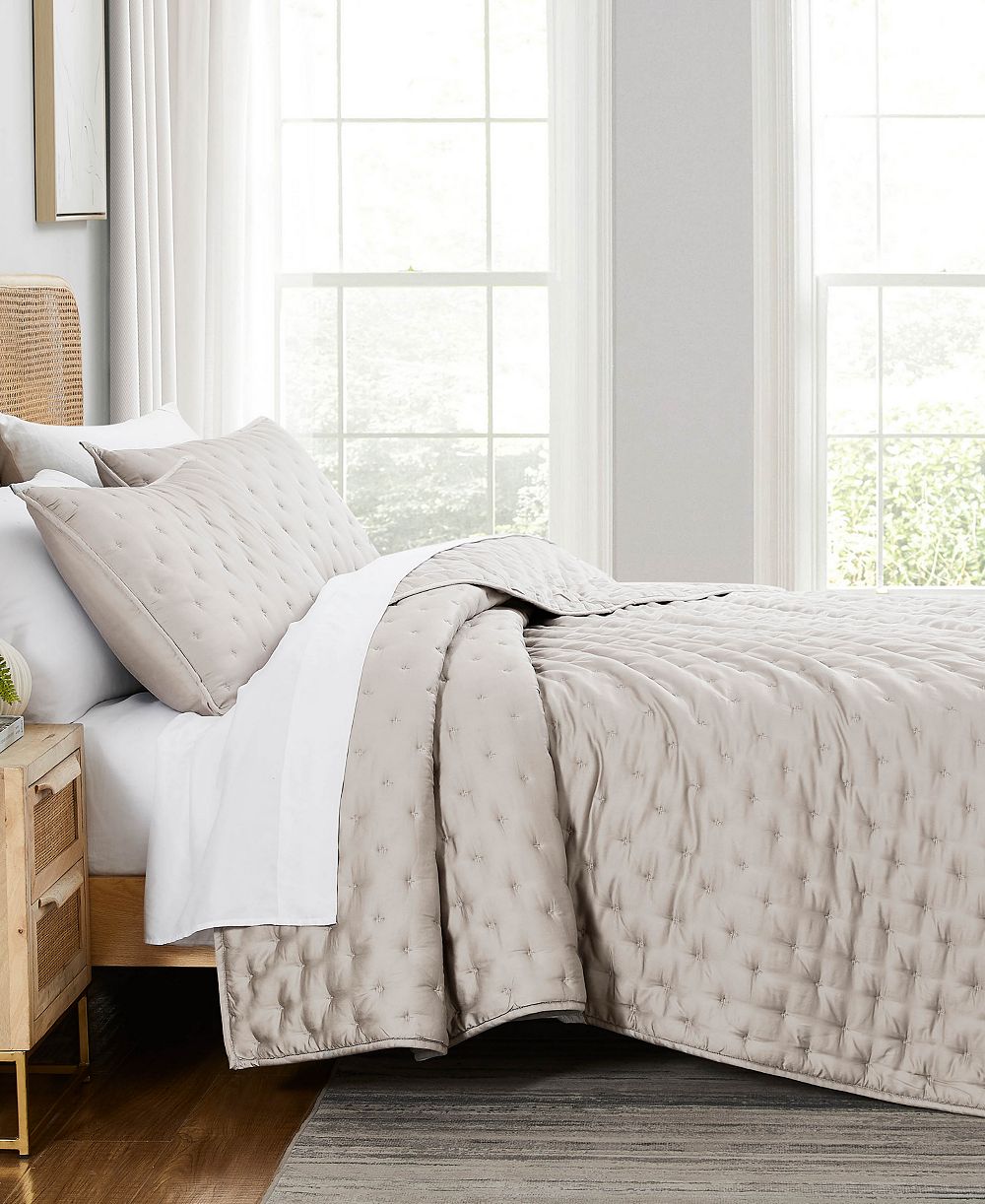 Southshore Fine Linens Комплект из 3 стеганых покрывал из вискозы Queen