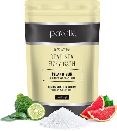 Пенная соль для ванн Pavelle Dead Sea Fizzy Bath, Sea Salt Bath Fizz, Island Sun
