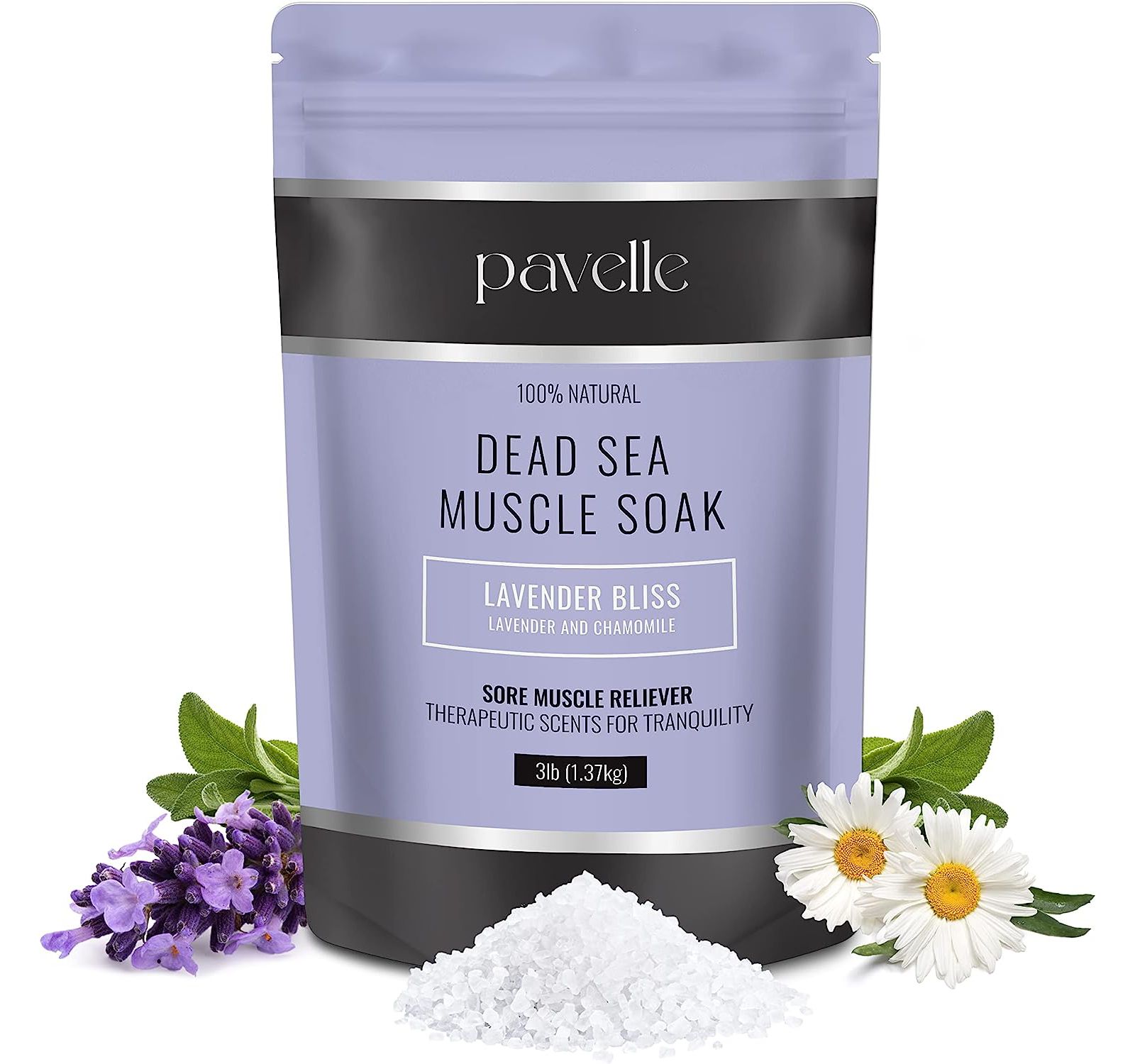 Соль для ванны Pavelle Dead Sea Muscle Soak Lavender Bliss