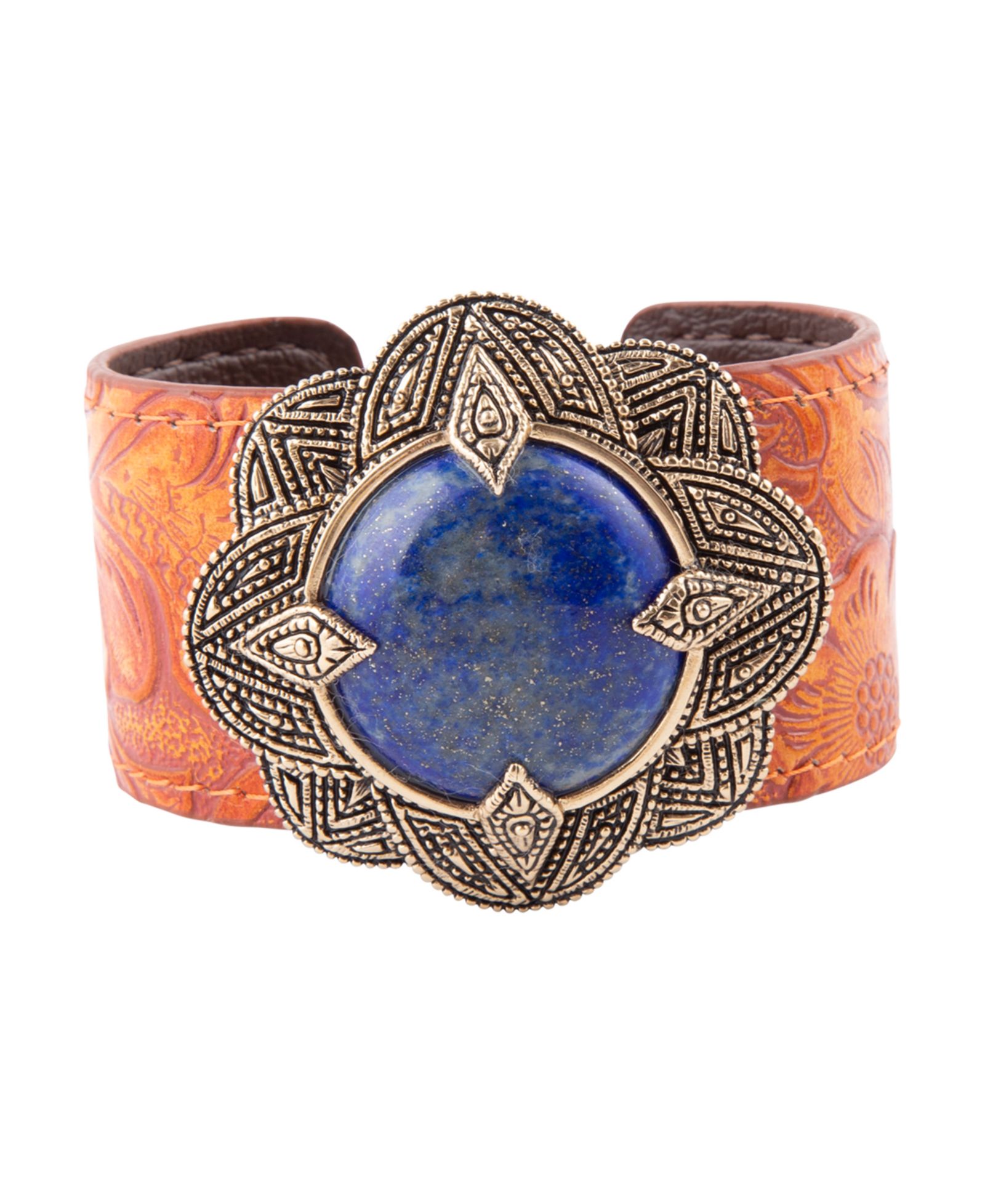 Браслет Barse Out West Blue Lapis Leather Cuff