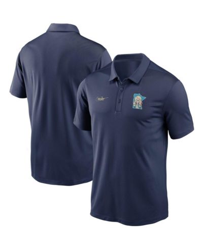 Мужская футболка-поло Nike Navy Minnesota Twins Cooperstown Collection Logo Franchise Performance