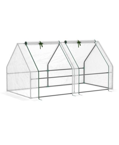 Outsunny 6' x 3' x 3' Portable Mini house with Windows,