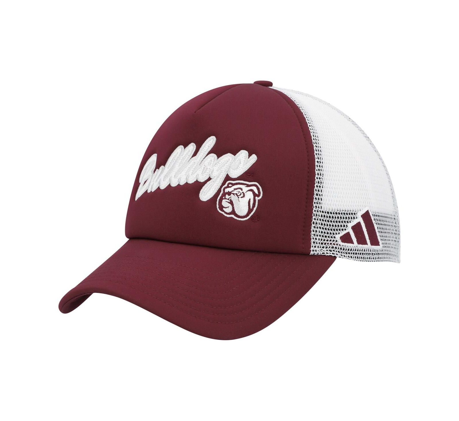 Men's adidas Maroon Mississippi State Bulldogs Script Trucker Snapback Hat