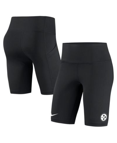 Women's Nike Black Pittsburgh Steelers Biker Shorts