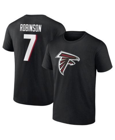 Мужская футболка Fanatics Bijan Robinson Black Atlanta Falcons Icon Name and Number