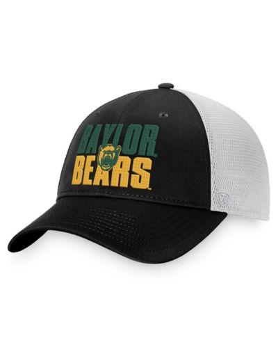 Мужская кепка Top of the World Black, White Baylor Bears Stockpile Trucker Snapback