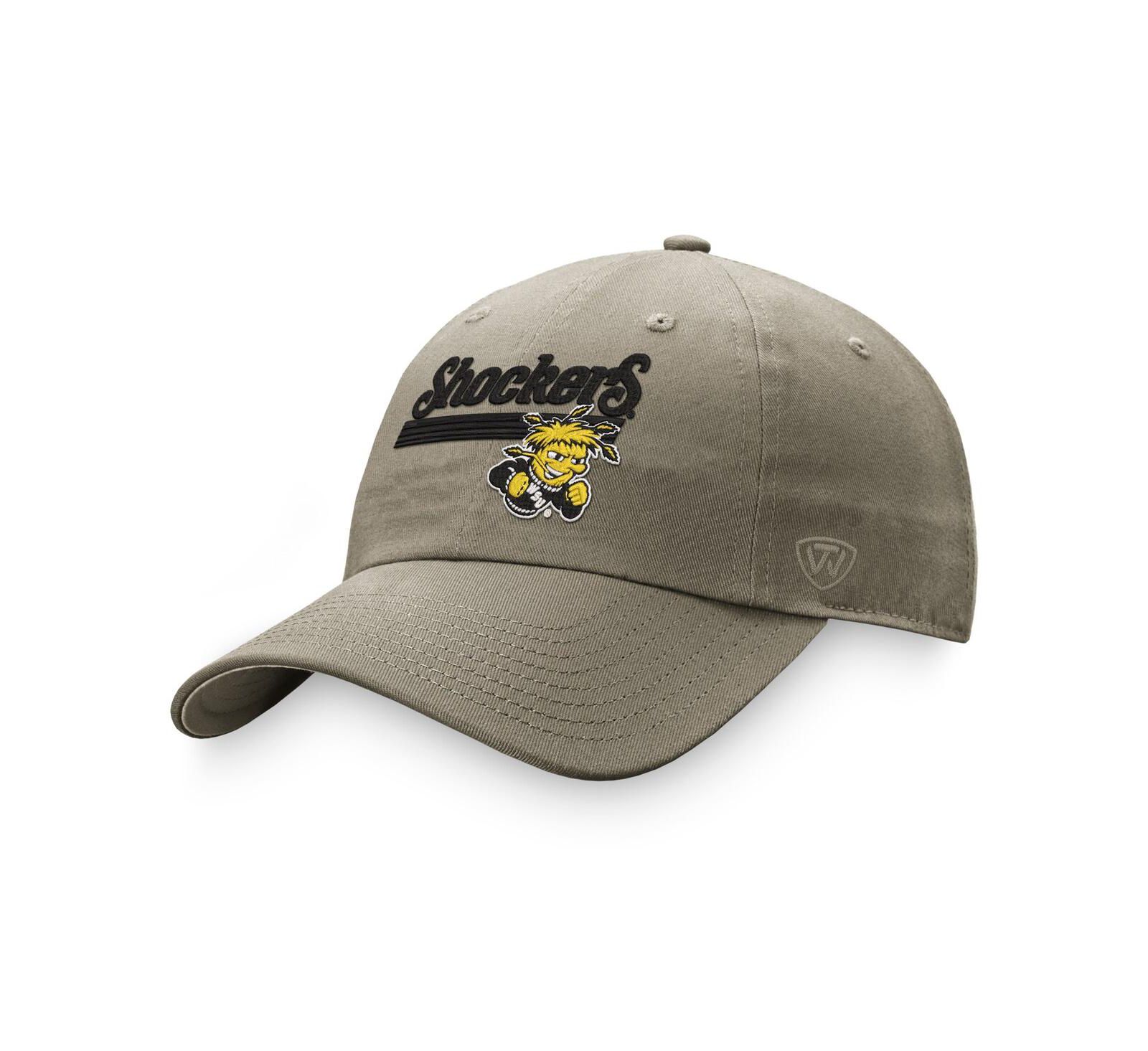 Men's Top of the World Khaki Wichita State Shockers Slice Adjustable Hat