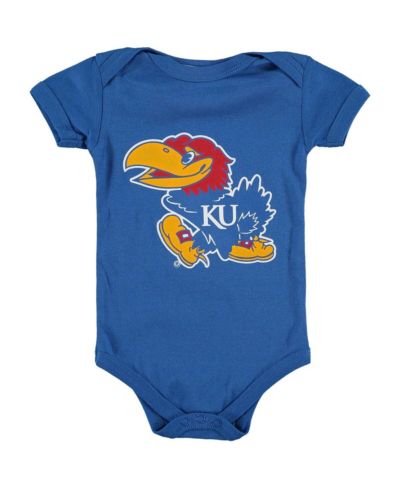 Боди для младенцев и детей Two Feet Ahead Royal Kansas Jayhawks с большим логотипом