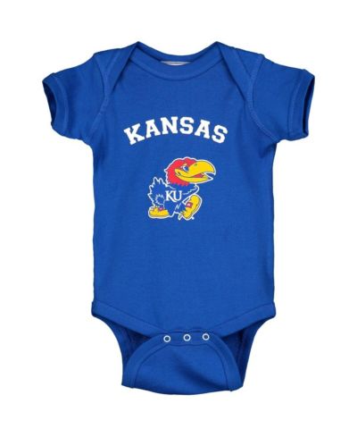 Боди Two Feet Ahead Infant Boys and Girls Royal Kansas Jayhawks Arch & Logo