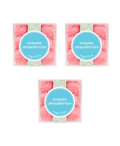 Sugarfina Summer Strawberries - Small Cube Kit, 3 Piece