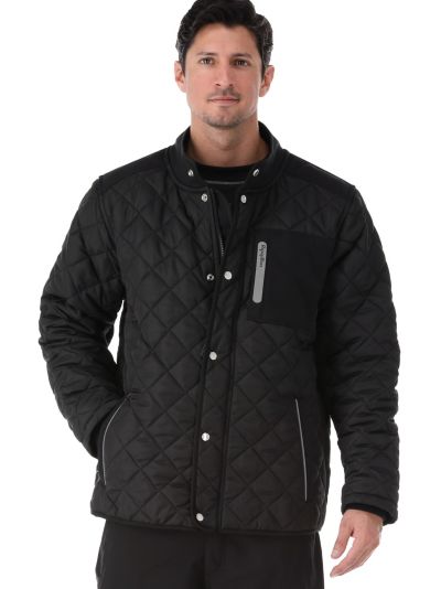 RefrigiWear Men's Insulated Diamond Quilted Jacket
