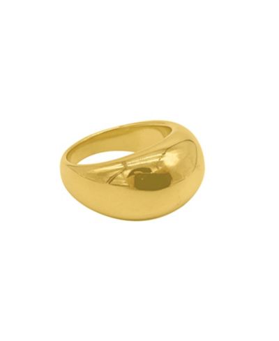 Кольцо ADORNIA 14K Gold Plated Dome