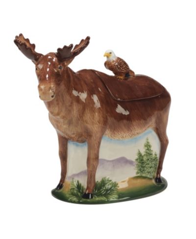 Certified International 3-D Moose банка для печенья Mountain Summit