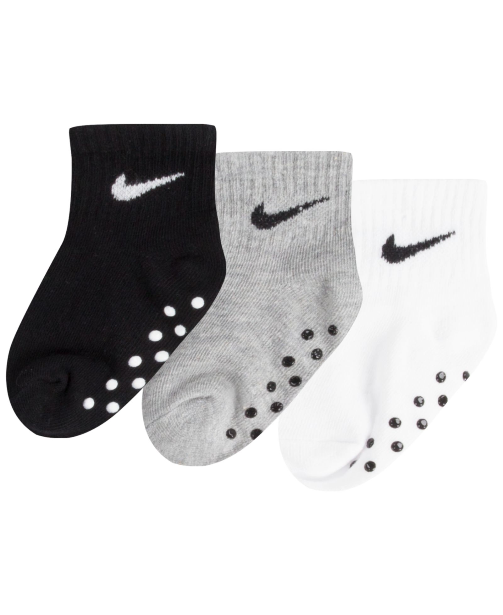 Nike Baby Boys or Baby Girls Core Ankle Gripper Socks, Pack of 3
