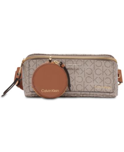Calvin Klein Millie Signature конвертерная сумка на пояс с кошельком на молнии