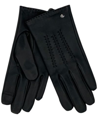 Lauren Ralph Lauren Pick Stitch Leather Gloves