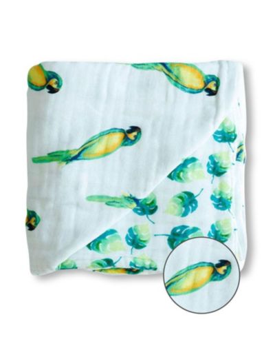 Детское многослойное двустороннее одеяло Malabar Baby Muslin, Parrot