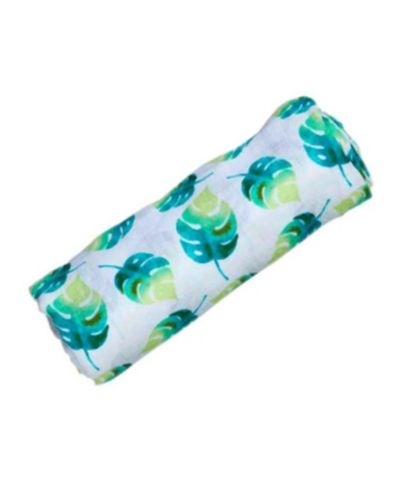 Муслиновый кокон для пеленания Malabar Baby, органический хлопок GOTS, Leaf