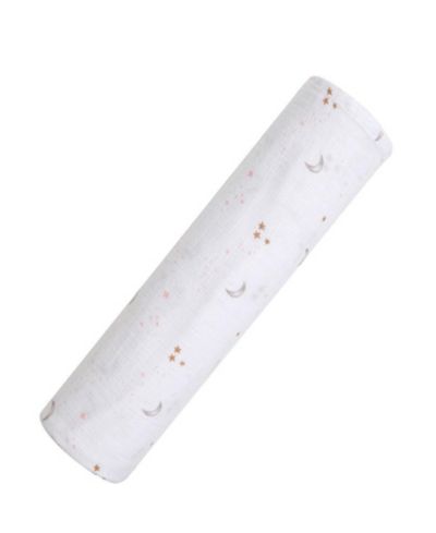 Пеленка Malabar Baby GOTS Certified Organic Cotton Muslin, Pink Star