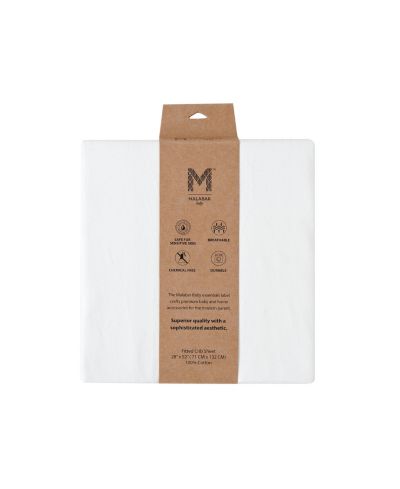 Простыни для детской кроватки Malabar Baby из органического хлопка, Off White