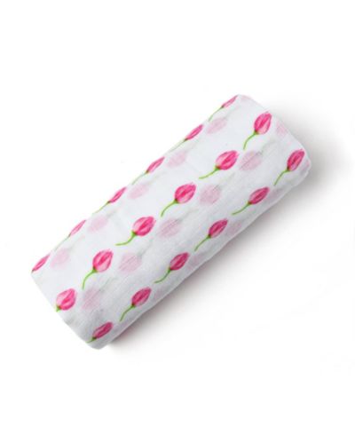 Муслиновая пеленка Malabar Baby из органического хлопка GOTS, Flower Bud