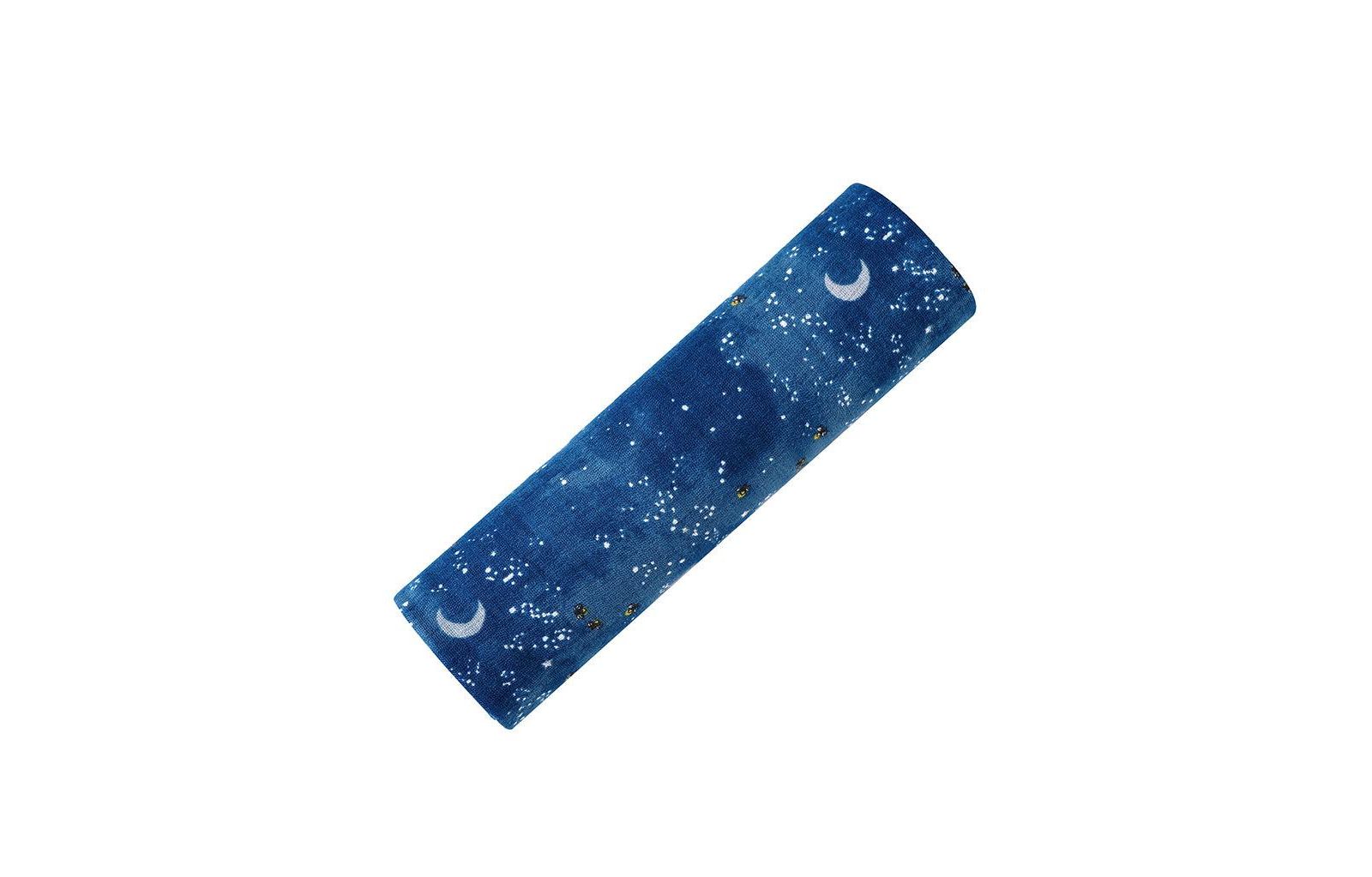 GOTS Certified Organic Cotton Muslin Swaddle, Starry Night