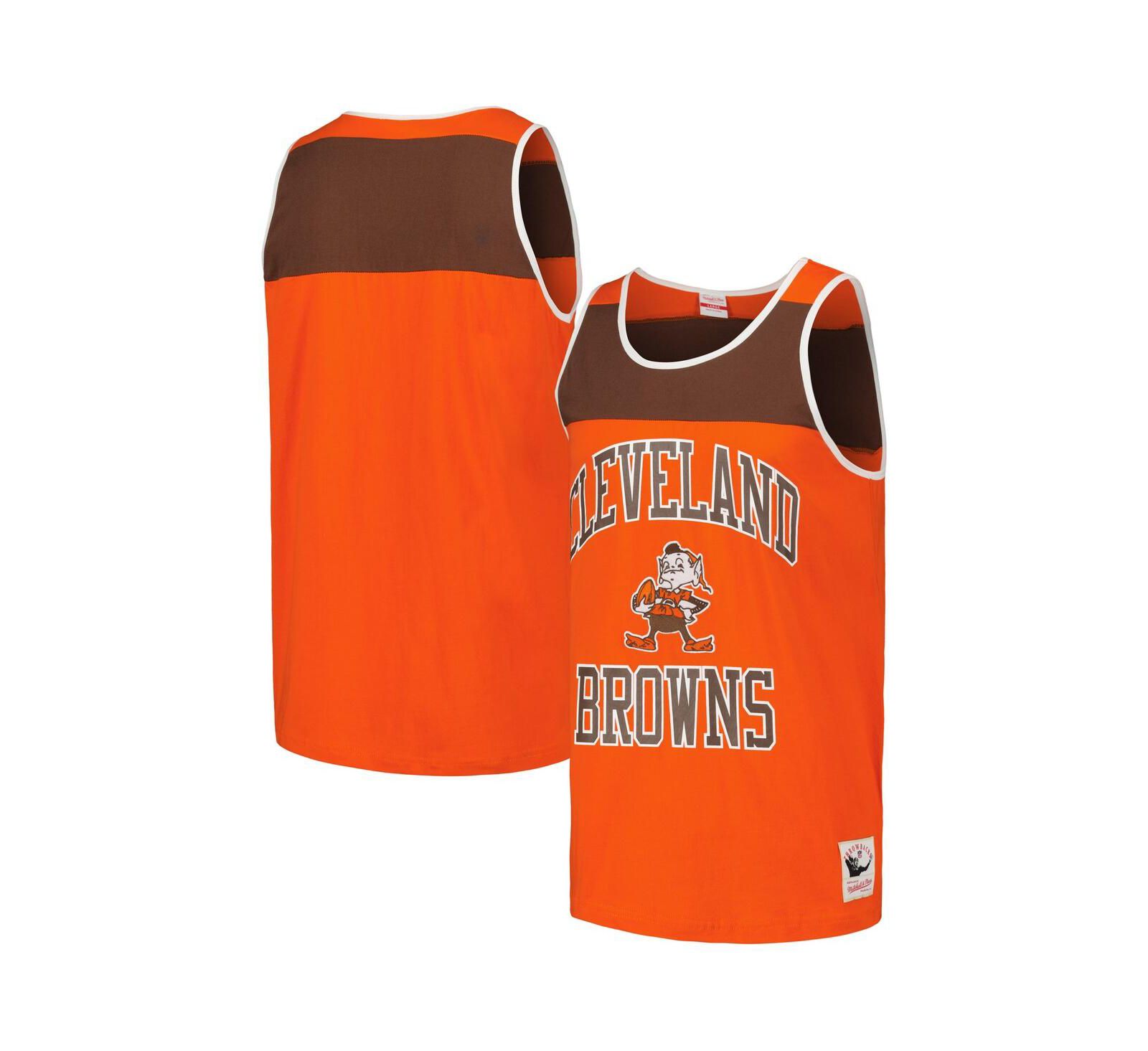 Мужской топ Mitchell & Ness Cleveland Browns Heritage Colorblock