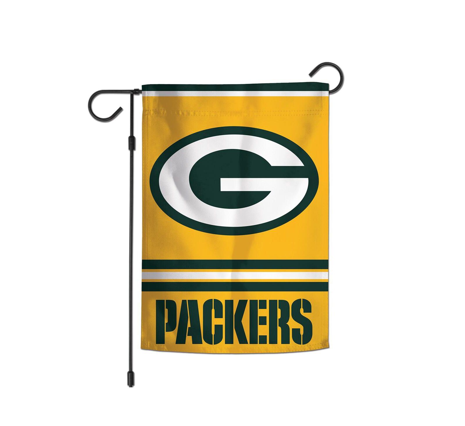 Двусторонняя садовая растяжка Wincraft Green Bay Packers 12" x 18"