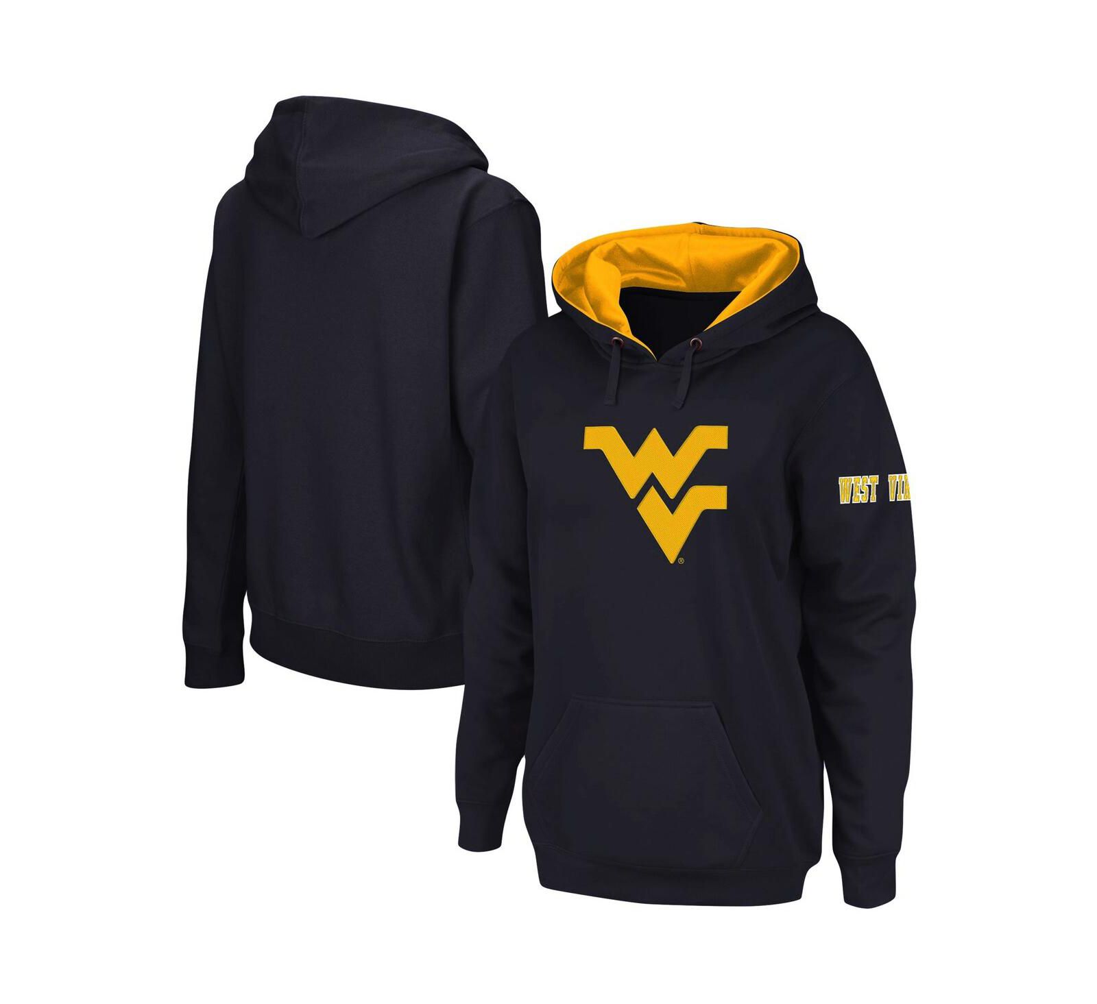 Женский худи с большим логотипом West Virginia Mountaineers