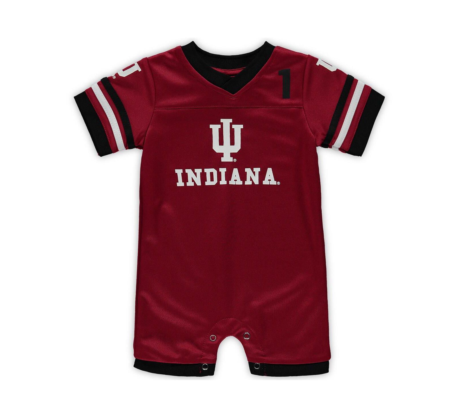 Ромпер Colosseum Crimson Indiana Hoosiers Bumpo Football Logo для новорожденных и младенцев, мальчиков и девочек