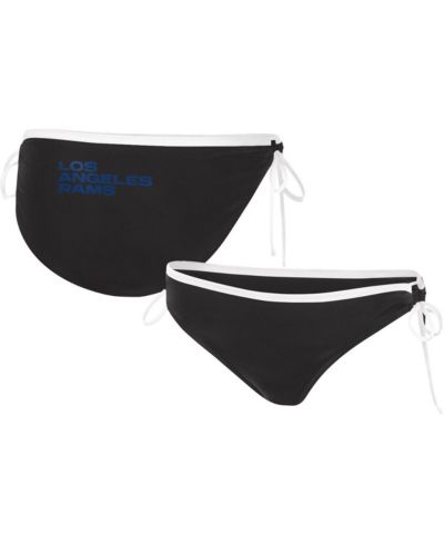 Женские плавки G-III 4Her by Carl Banks Black Los Angeles Rams Perfect Match Bikini Bottom