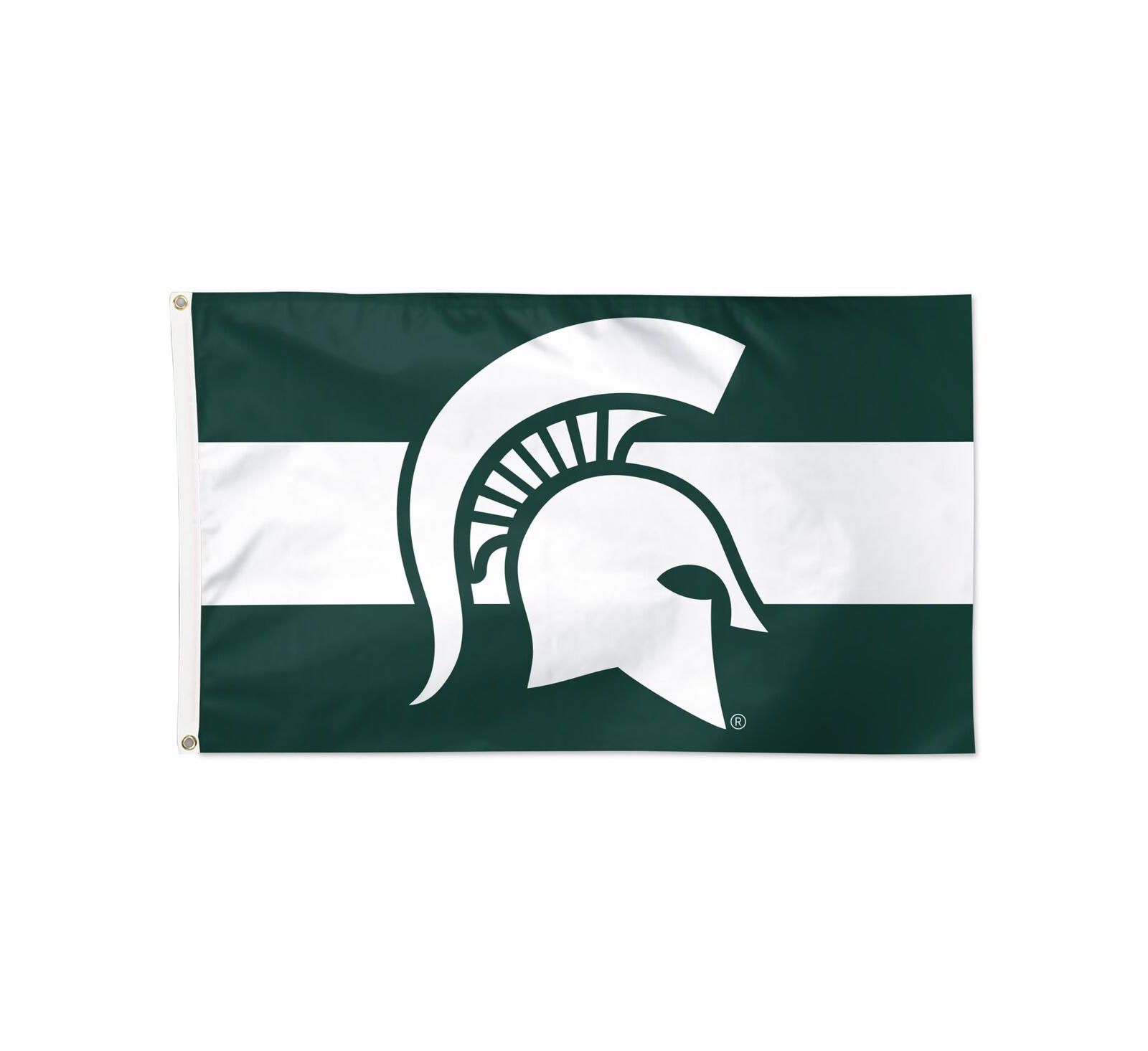 Wincraft Michigan State Spartans 3' x 5' Horizontal Stripe Deluxe Single-Sided Flag