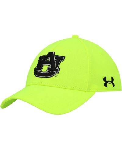 Мужская кепка Under Armour Neon Yellow Auburn Tigers Signal Call Performance Flex