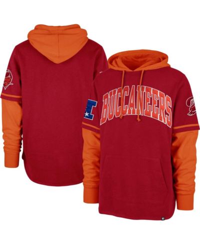 Мужское худи '47 Brand Tampa Bay Buccaneers Shortstop Pullover, цвет red