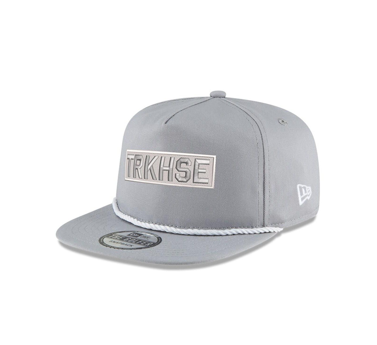 Мужская кепка New Era Gray TRACKHOUSE RACING Golfer Snapback регулируемая