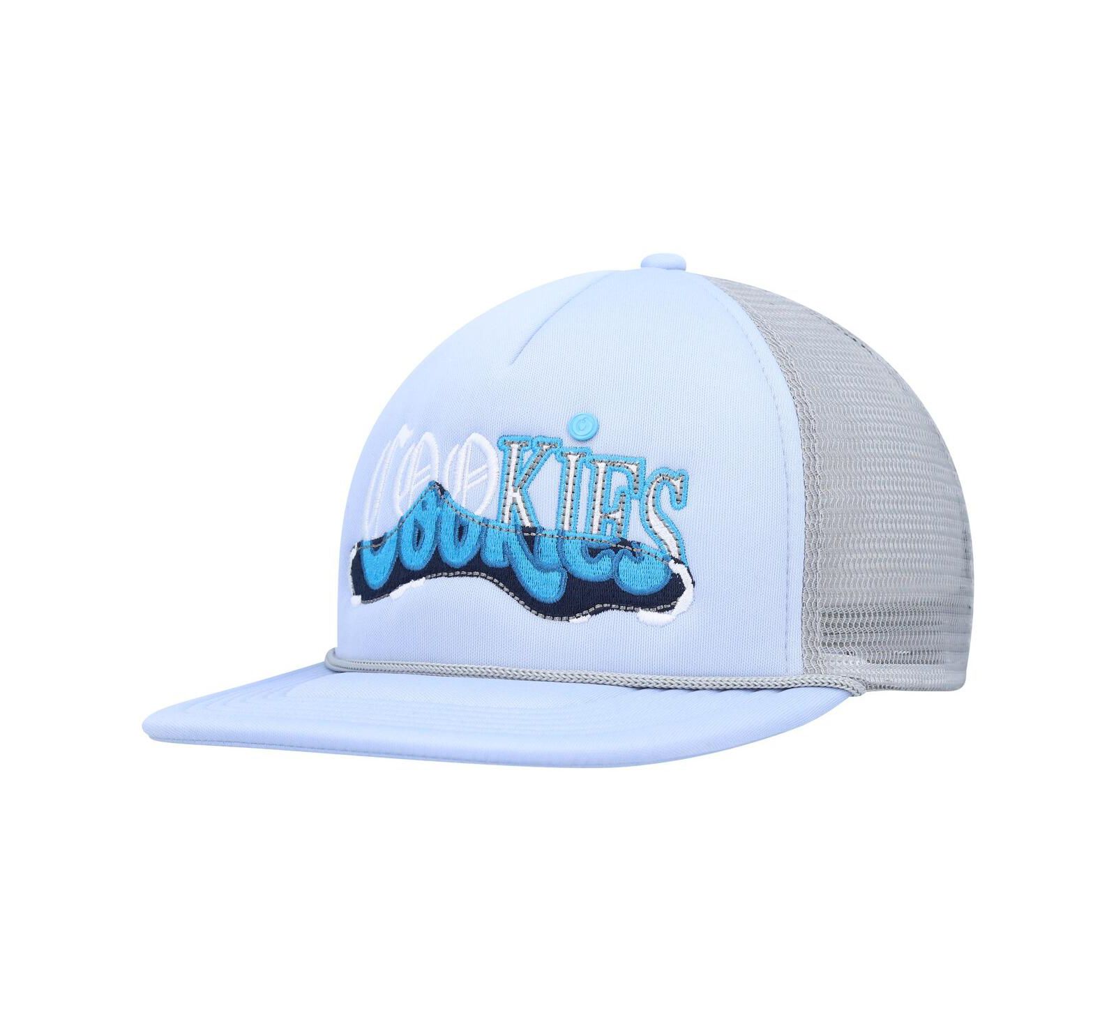 Мужская кепка Cookies Light Blue Gray Upper Echelon Trucker Snapback