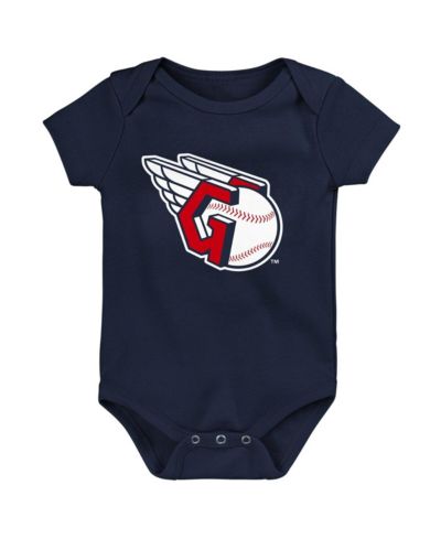 Newborn and Infant Boys and Girls Navy Cleveland Guardians Primary Team Logo Bodysuit