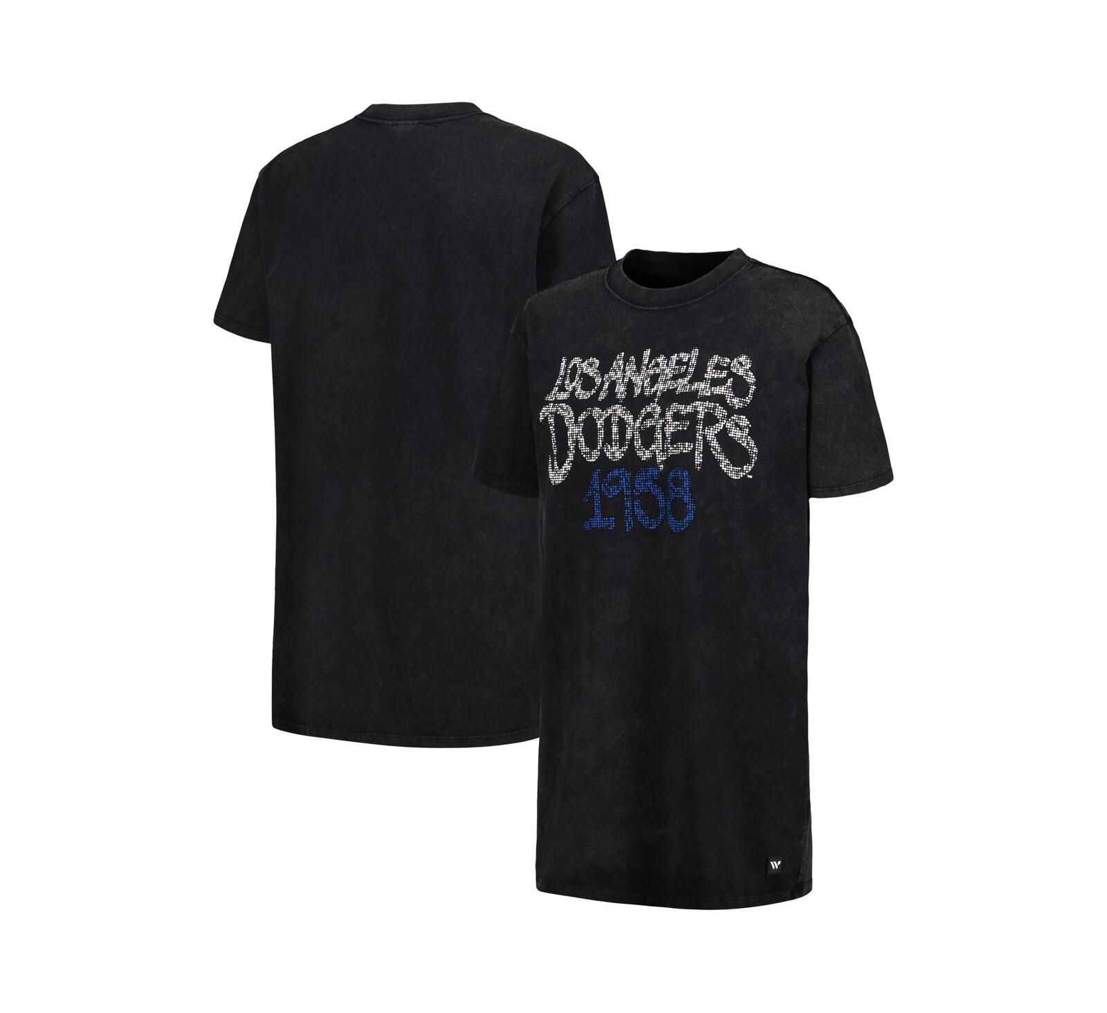 Women's The Wild Collective Black Los Angeles Dodgers T-shirt Dress