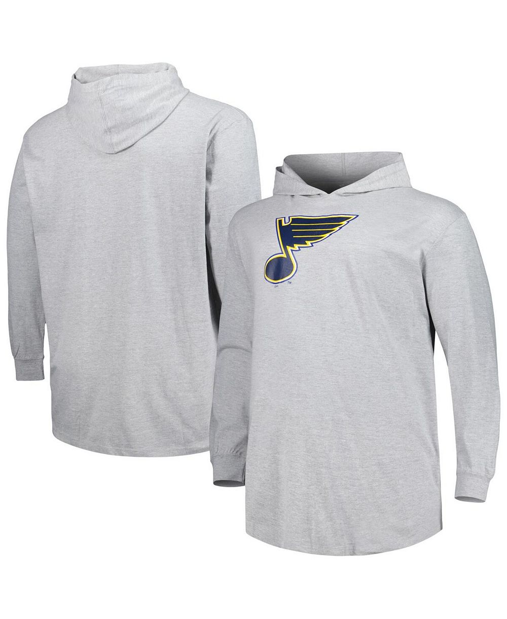 Мужское худи Profile Heather Gray St. Louis Blues Big and Tall Pullover