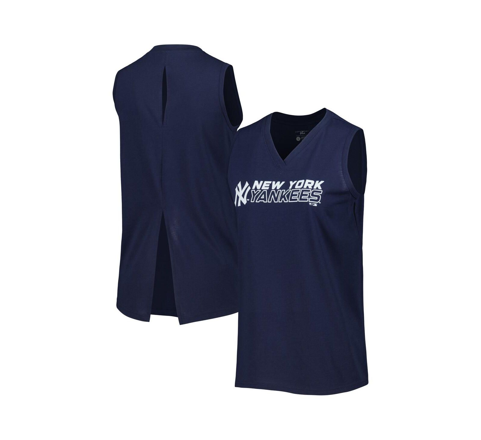 Женский топ LevelWear New York Yankees Paisley V-Neck Tank Top