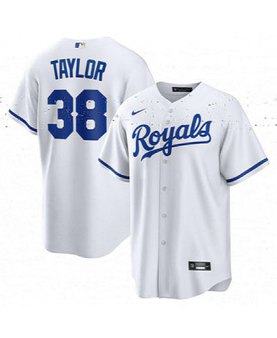 Nike Мужская джерси Kansas City Royals Josh Taylor Home Replica Player, белая