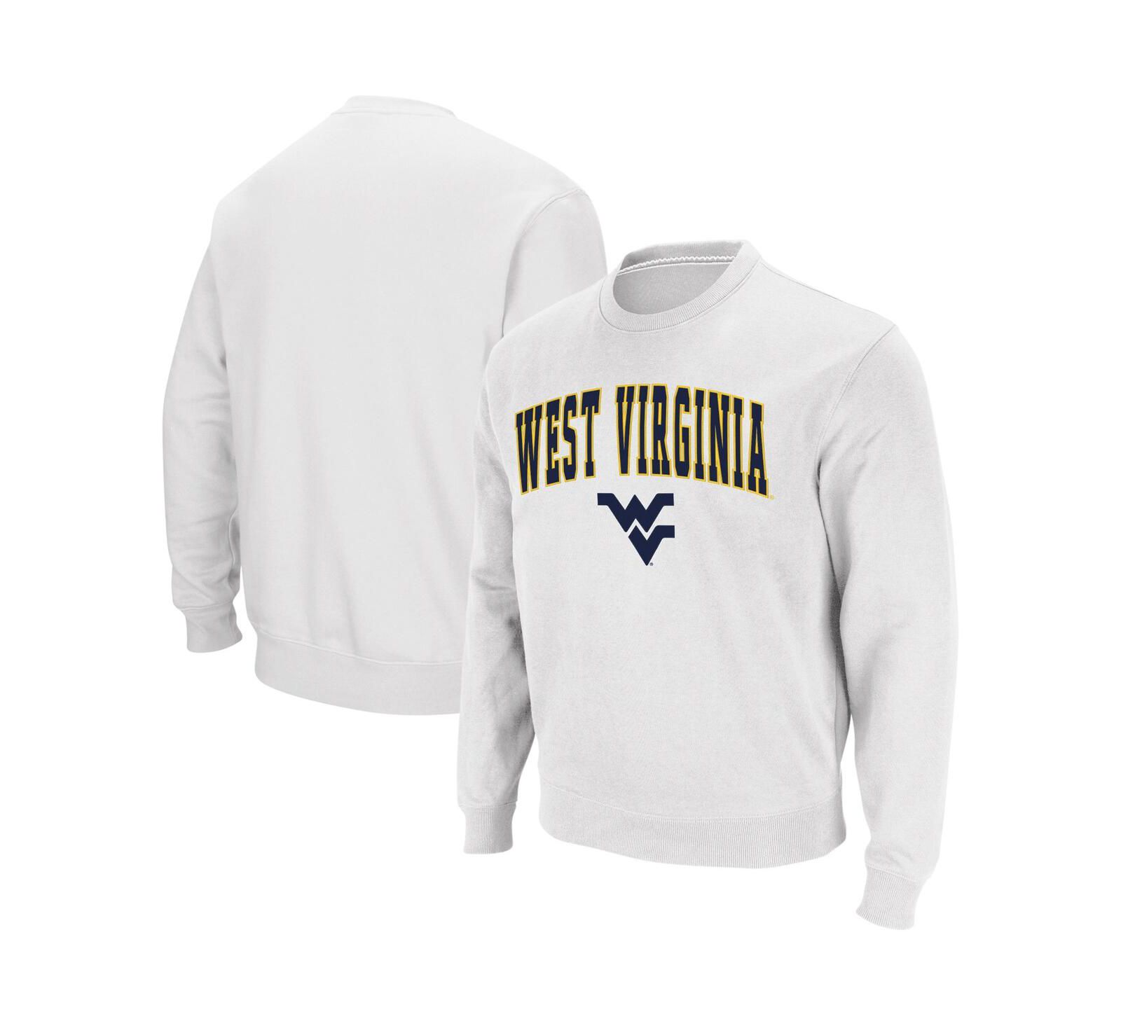 Свитшот Colosseum Men's West Virginia Mountaineers Arch and Logo Crew Neck